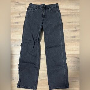 Uniqlo x JW ANDERSON Men's Dark Gray Relaxed Straight Jeans